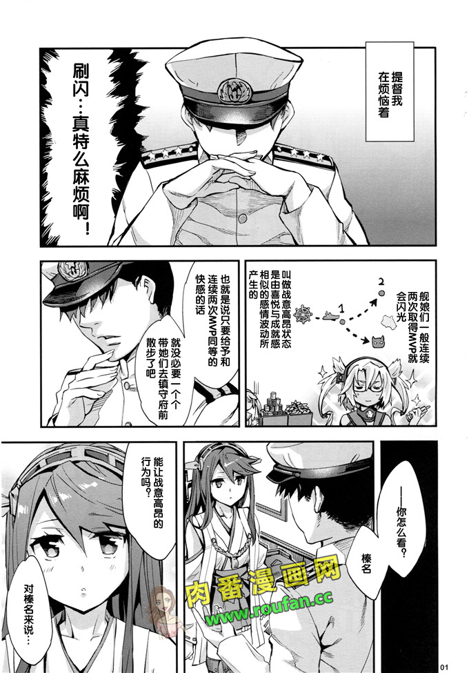 工口肉番漫画:高揚+軍艦 (艦隊これくしょん -艦これ-)[黑街008](C85)